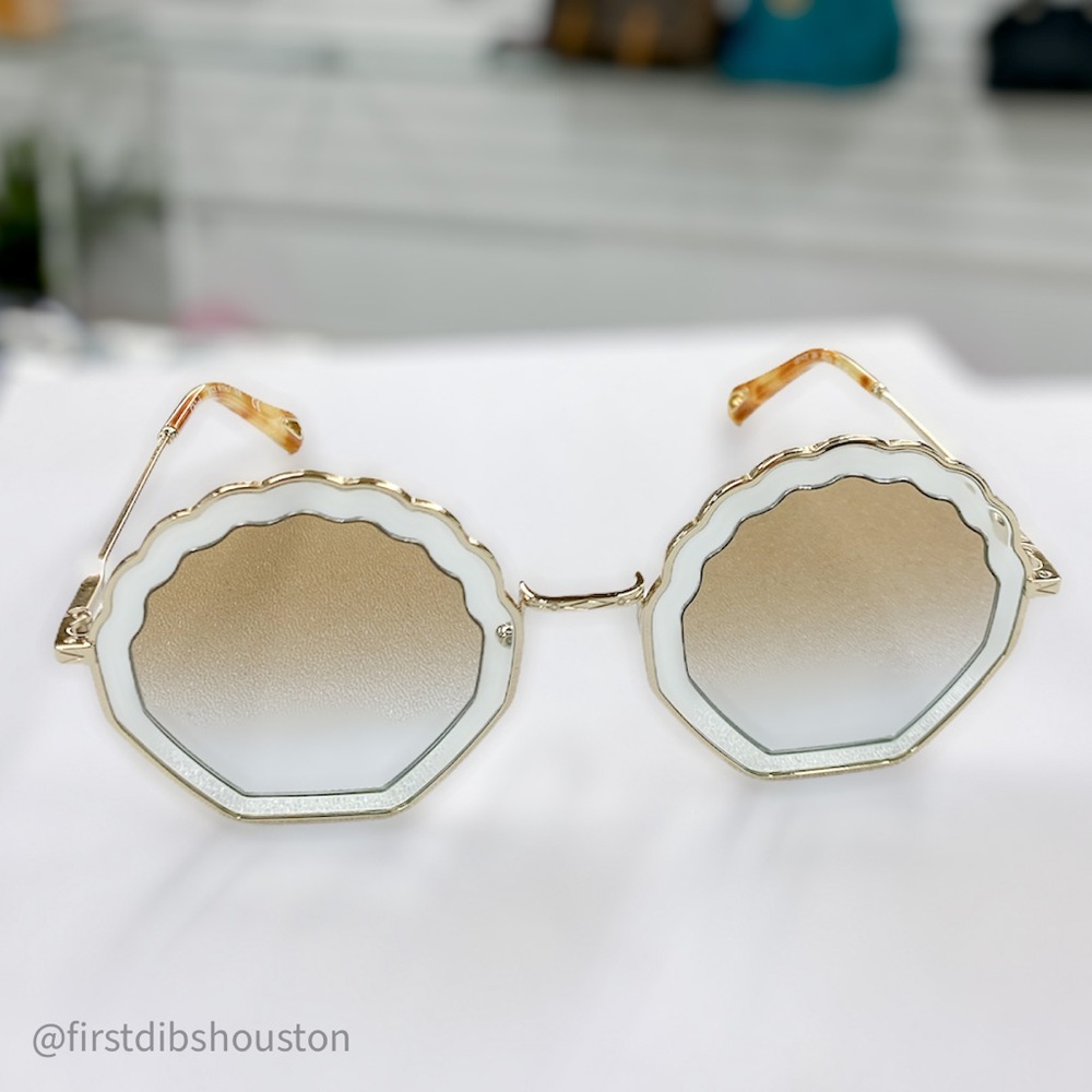 Chloé Tally Scalloped Seashell Sunglasses